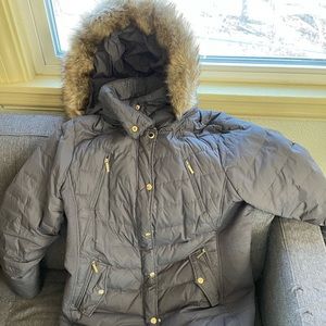 Michael Kors Long winter jacket with a fur hood